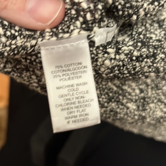 Loft- black and white open front cardigan - Picture 4 of 6